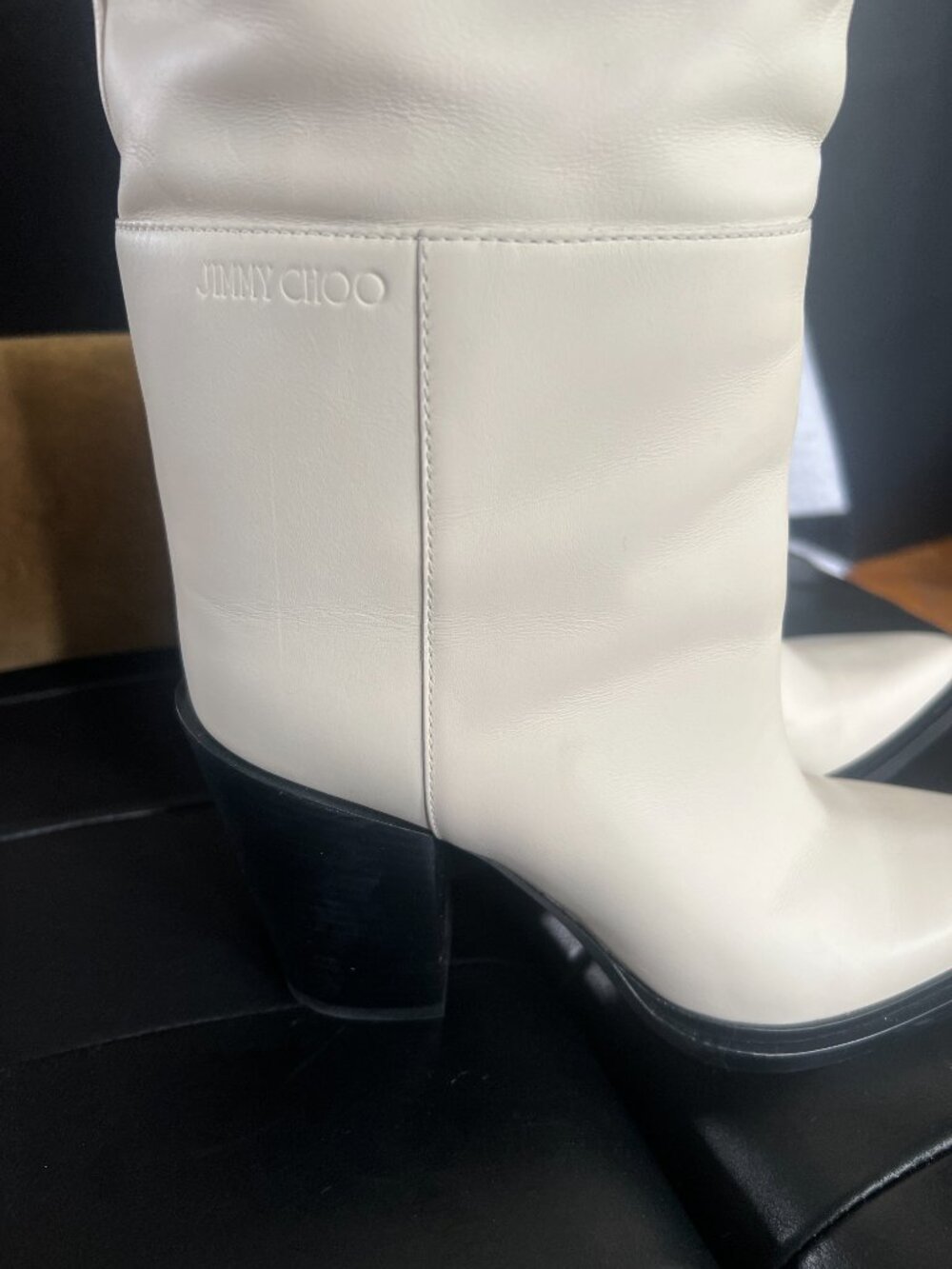 Jimmy Choo Cece Tall Boots - 80mm heel, 8.5 - Never Worn - Picture 11 of 16